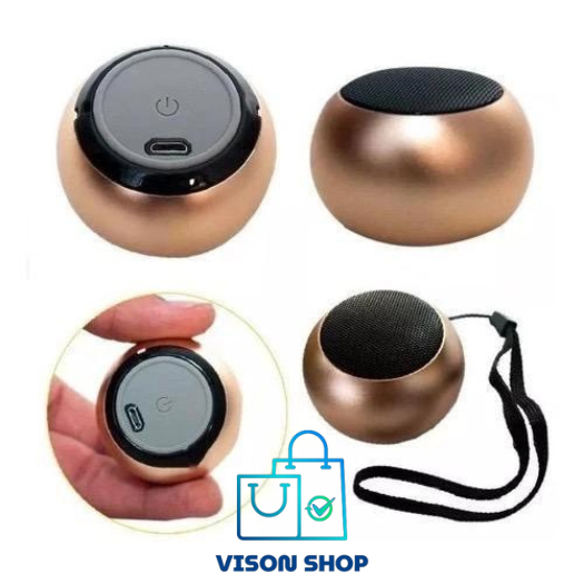 Mini Caixinha De Som Vision Shop de Metal Bluetooth Amplificada de 3W de Potencia