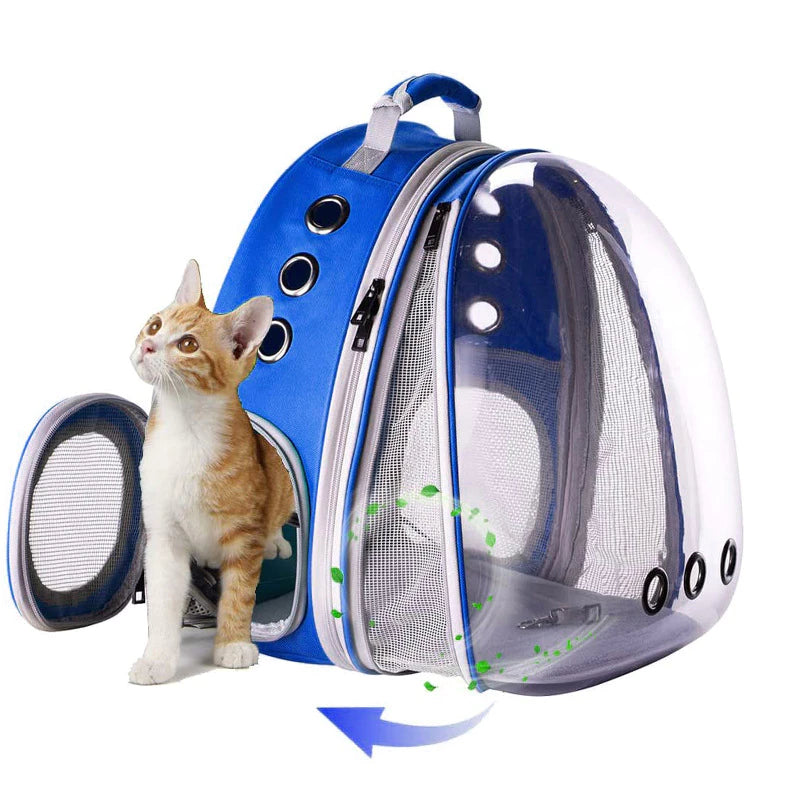 Mochila Astronauta Transparente Visao Passeio Respiravel Para Gato Ani