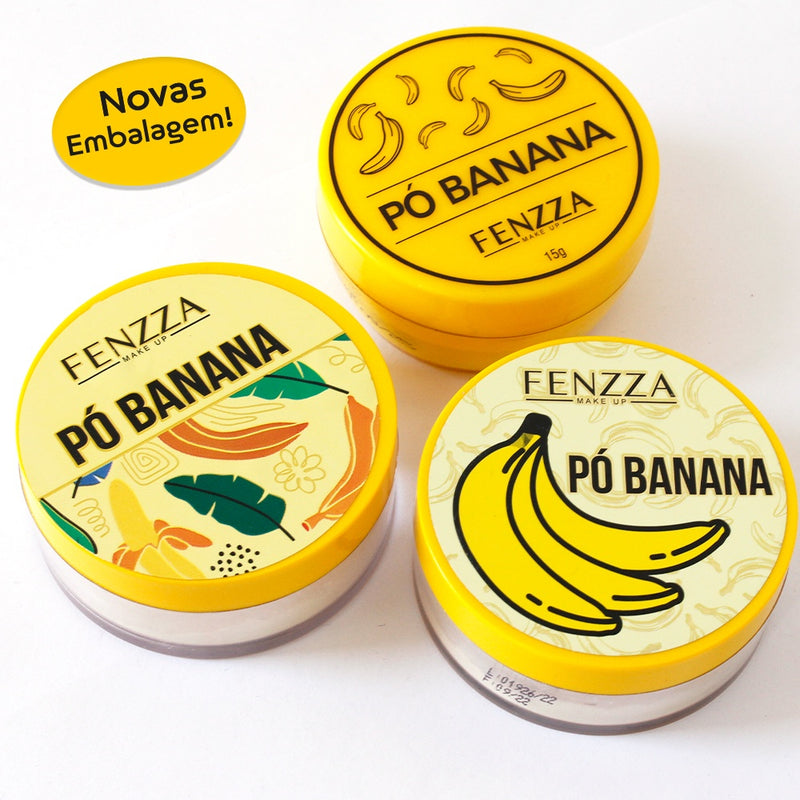 Pó Banana Fixador Translucido Finalizador Fenzza