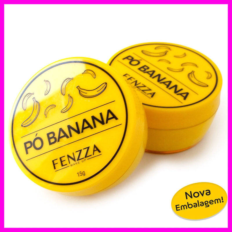 Pó Banana Fixador Translucido Finalizador Fenzza