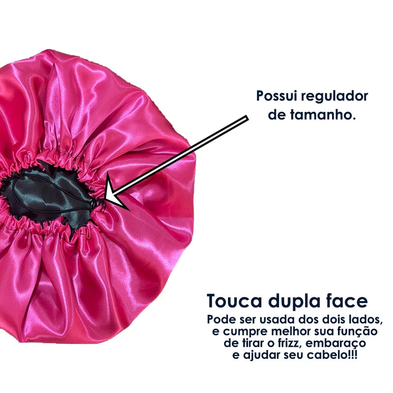 Touca de Cetim Dupla Face Ajustável Vision Shop + xuxinha